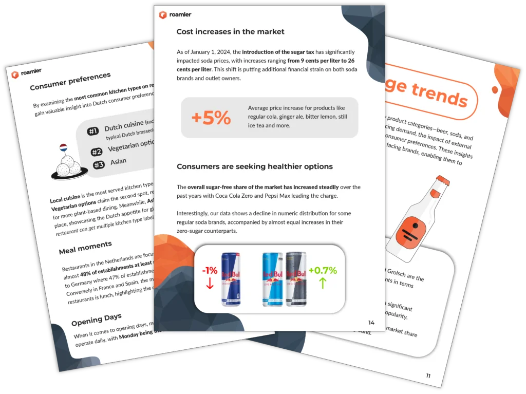 Preview spread of the Roamler Foodservice Trend Report